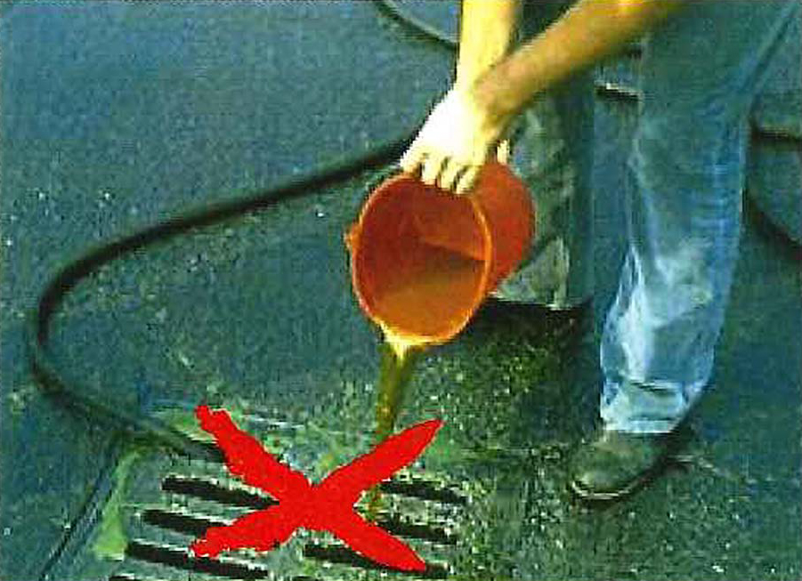 Street Drains are not for Dumping
